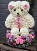 Funeral Flowers | Personal Tributes | Teddy Bear - White