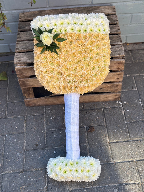 Funeral Flowers | Personal Tributes | Wine Glass