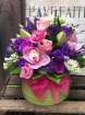 Florist Choice Flowers | Hatbox Collection | Vanilla Blue Hatbox