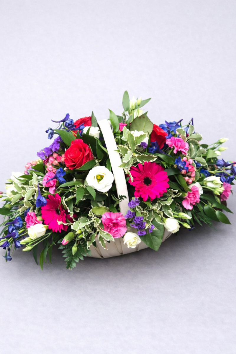 Vanilla Blue Flowers | Colchester | Funeral Flowers Colchester Funeral Tributes Sympathy Flowers