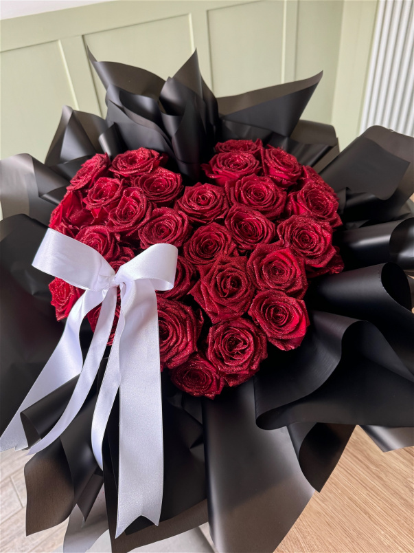 Roses | Glitter heart