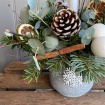 Christmas Wreaths & Arrangements | Snow Flake Candle Arrangement