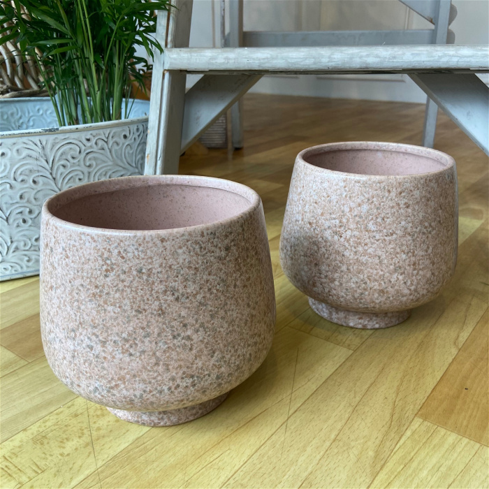 Plants & Pots | Pink Speckled Pot