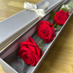 Valentine Flowers | 3 Red Roses boxed