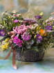 Arrangements | Mother's Day | Valentine - Hat Box Arrangements | Alina's Choice - Country Style Basket Arrangement