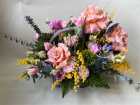 Arrangements | Mother's Day | Valentine - Hat Box Arrangements | Alina's Choice - Country Style Basket Arrangement