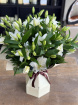 Bouquets | Christmas Flowers | Mother's Day | Valentine Flowers - Hand Tied Bouquet | White Lily  Hand Tied Bouquet