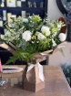 Bouquets | Christmas Flowers | Elegant White Hand Tied Bouquet