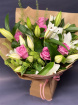 Bouquets | Mother's Day | Valentine Flowers - Hand Tied Bouquet | Lily and Rose Hand tied bouquet