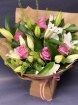 Bouquets | Christmas Flowers | Mother's Day | Valentine Flowers - Hand Tied Bouquet | Lily and Rose Hand tied bouquet