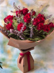 Bouquets | Christmas Flowers | Valentine Flowers - Hand Tied Bouquet | Ruby Reds Rose Bouquet