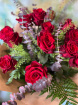 Bouquets | Christmas Flowers | Valentine Flowers - Hand Tied Bouquet | Ruby Reds Rose Bouquet