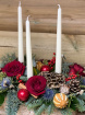 Christmas Flowers | Table arrangement in birch pot