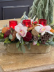 Christmas Flowers | Table arrangement in ceramic oval pot