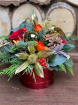 Christmas Flowers | Christmas Hat Box Arrangement