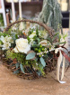 Christmas Flowers | Wicker Mossed Basked Oval