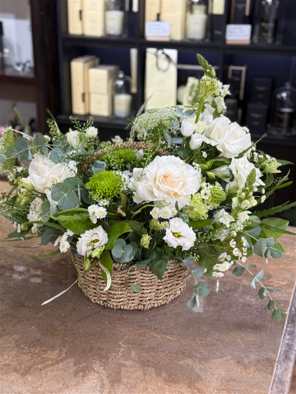 Arrangements | Mother's Day | Valentine - Hat Box Arrangements | Country Style Basket Arrangement