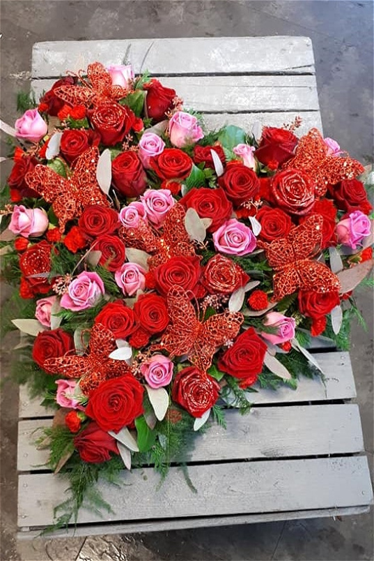 Sympathy | Luxury Rose and Butterfly Heart