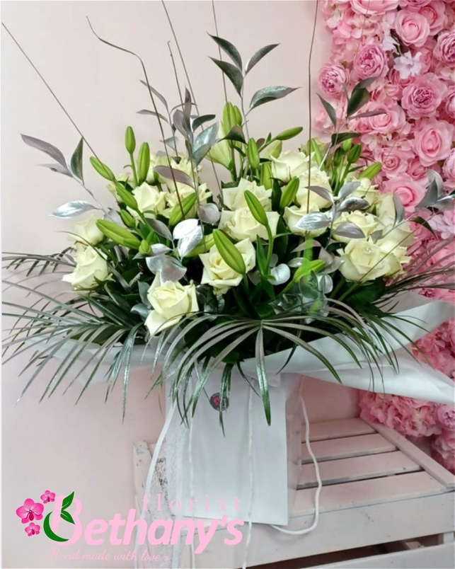 Bouquets | Valentines Collection | Rose and Lily Bouquet
