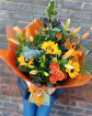Bouquets | Yellow and Orange Hand-Tied Bouquet