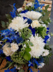 Funerals | Luxury Blue Delphinium Teardrop