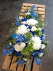 Funerals | Luxury Blue Delphinium Teardrop