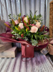 Valentines Collection | Romance Rose and Lily Bouquet in Pink and Red