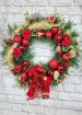 Christmas | Door Wreaths | Deck The Halls Faux Door Wreath