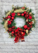 Christmas | Door Wreaths | Deck The Halls Faux Door Wreath