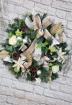 Christmas | Door Wreaths | Snowy Spirit Faux Door Wreath