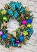 Christmas | Door Wreaths | Merry and Bright Faux Door Wreath