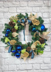 Christmas | Door Wreaths | Blue Christmas Faux Door Wreath