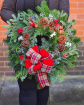 Christmas | Door Wreaths | Florists Choice Bespoke ~ Fresh Wreath