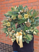 Christmas | Door Wreaths | Champagne & Gold ~ Fresh Wreath