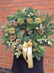 Christmas | Door Wreaths | Champagne & Gold ~ Fresh Wreath