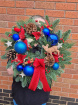 Christmas | Door Wreaths | Blue Noel ~ Fresh Wreath