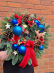 Christmas | Door Wreaths | Blue Noel ~ Fresh Wreath