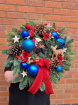 Christmas | Door Wreaths | Blue Noel ~ Fresh Wreath