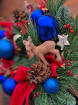 Christmas | Door Wreaths | Blue Noel ~ Fresh Wreath