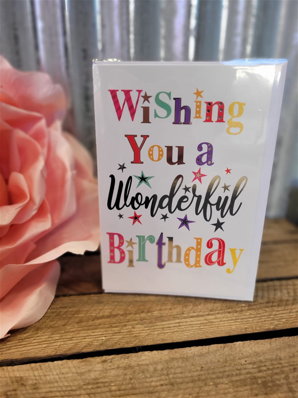 Gifts | Upsell gifts | Wishing you a wonderful birthday card