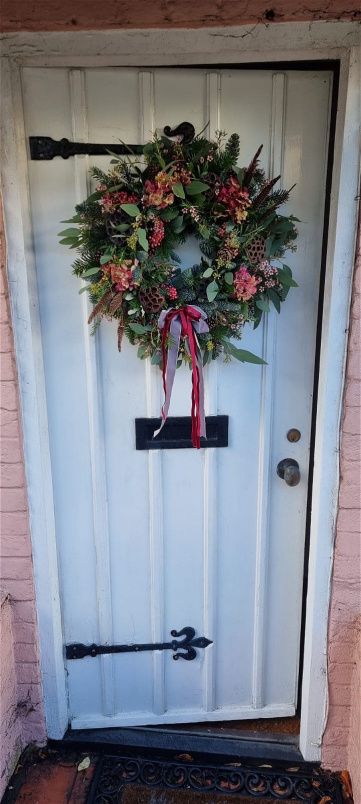 Christmas Workshops 2025 | Luxury Pretty and Rustic Christmas Door Wreath - Friday 12th December- Afternoon Workshop
