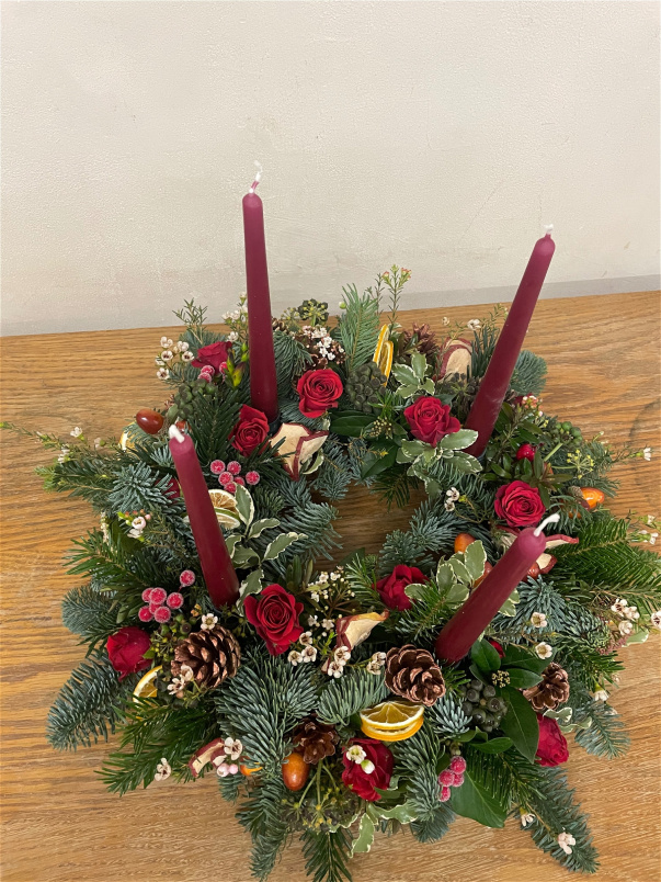 Christmas Floristry Workshops 2026 | Christmas Advent Ring - Saturday 21st November - Morning  Workshop