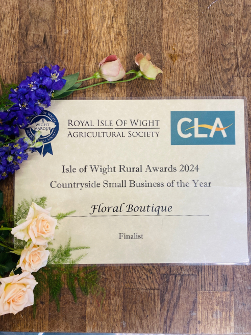 Flowers by Nic @ The Floral Boutique | Isle of Wight | Our Journey as a Finalist in the RIWAS Isle of Wight Rural Awards 2024