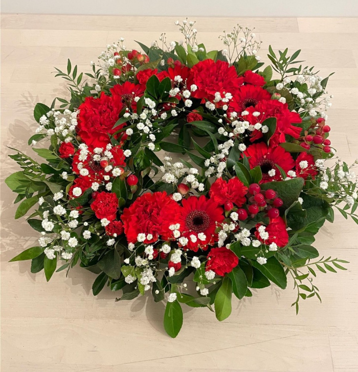 Funerals | Ruby Funeral Wreath