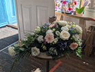 Funeral Flowers | Pink, White And Lilac Spray