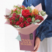 Christmas | Florist Choice Giftbox, Red, Pink and Cream