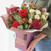 Christmas | Florist Choice Giftbox, Red, Pink and Cream