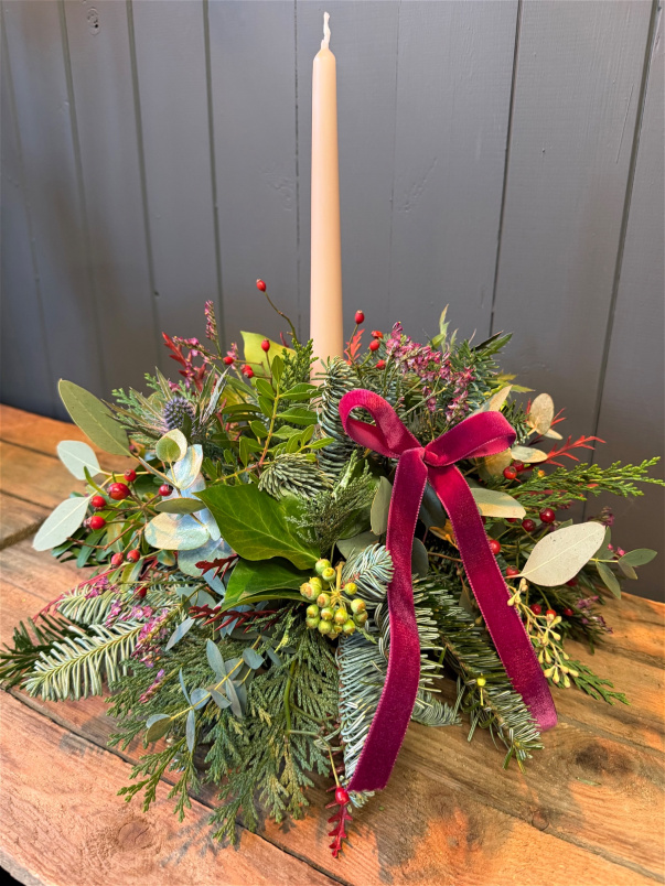 Container arrangements | The Christmas Collection | Christmas Candle Arrangement