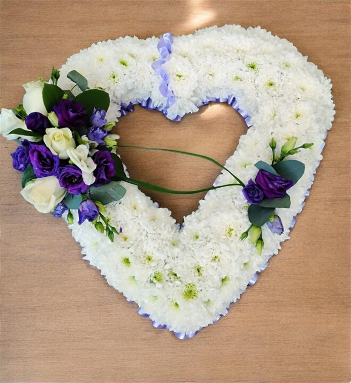 Funerals | padded open heart