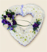 Funerals | padded open heart